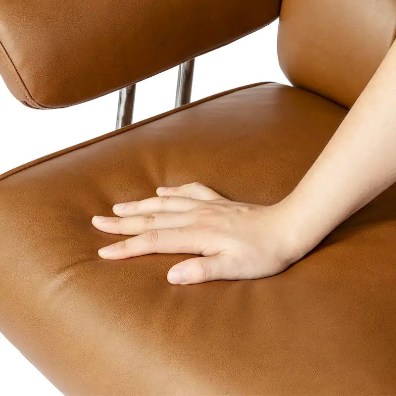 Ergonomischer Bürostuhl aus PU-Leder mit hoher Rückenlehne, drehbar und höhenverstellbar