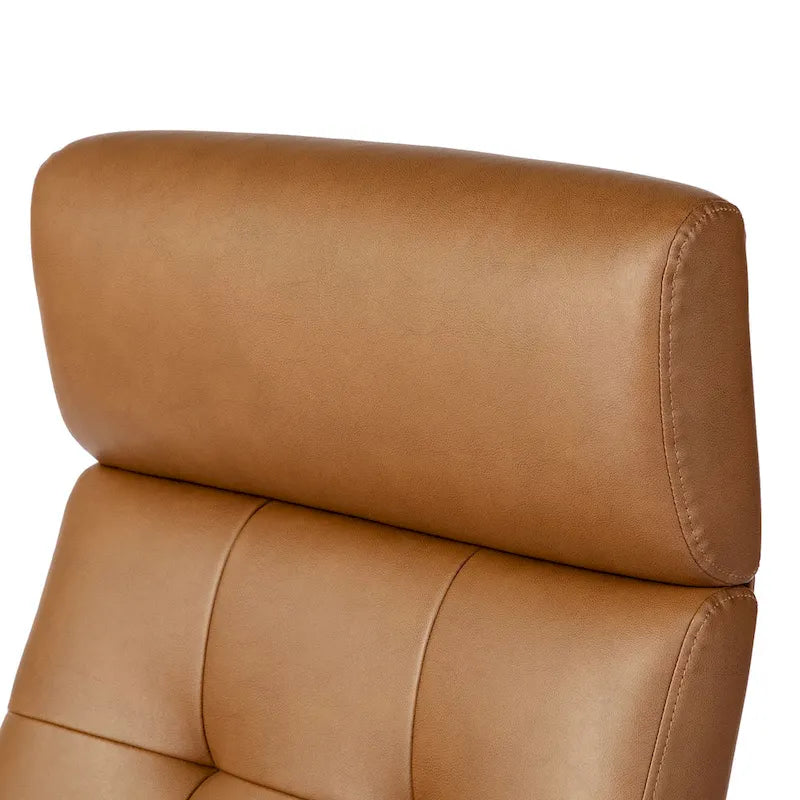 Ergonomischer Bürostuhl aus PU-Leder mit hoher Rückenlehne, drehbar und höhenverstellbar