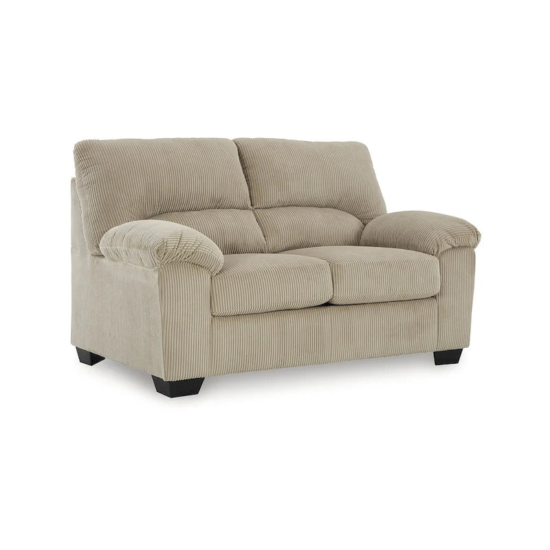 Petit canapé minimaliste en tissu, canapé confortable pour 2 personnes avec coussin rembourré, pour appartement et studio