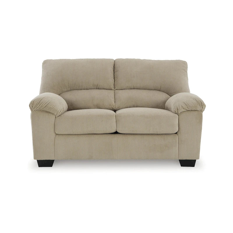Minimalistisches Stoff-Zweisitzersofa mit bequemen Polstern, ideal für Apartment und Studio