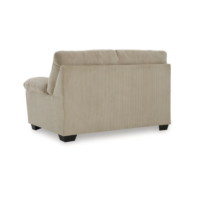 Minimalistisches Stoff-Zweisitzersofa mit bequemen Polstern, ideal für Apartment und Studio