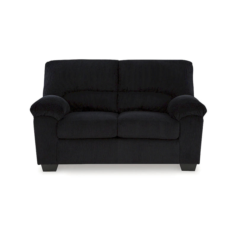 Petit canapé minimaliste en tissu, canapé confortable pour 2 personnes avec coussin rembourré, pour appartement et studio