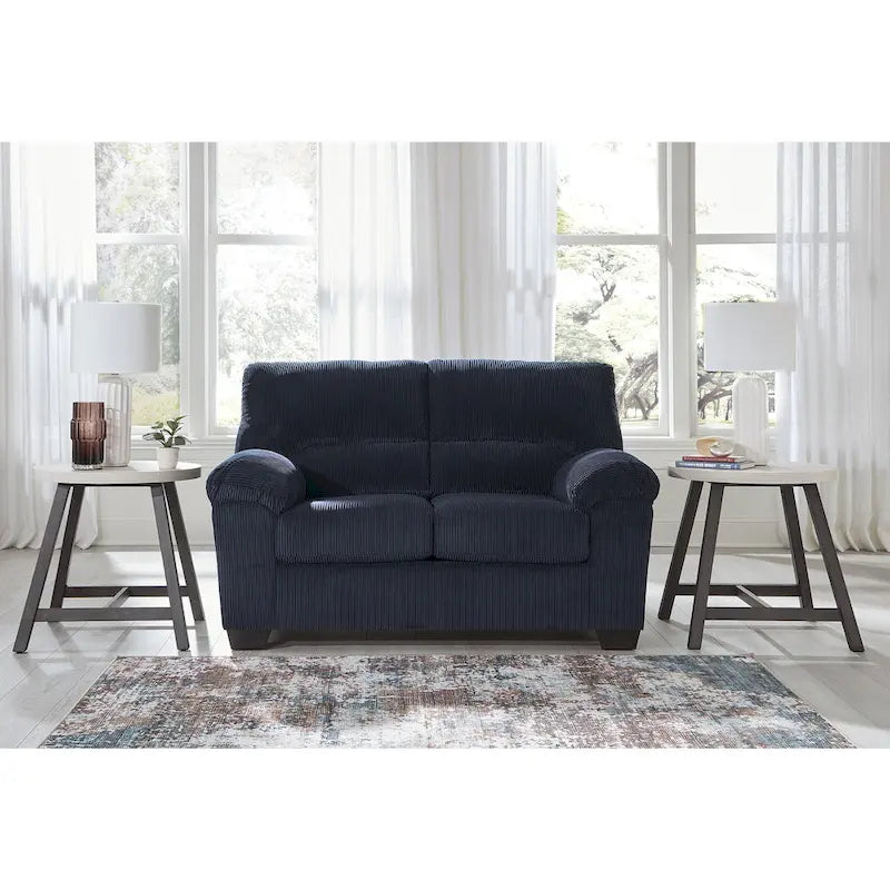 Petit canapé minimaliste en tissu, canapé confortable pour 2 personnes avec coussin rembourré, pour appartement et studio
