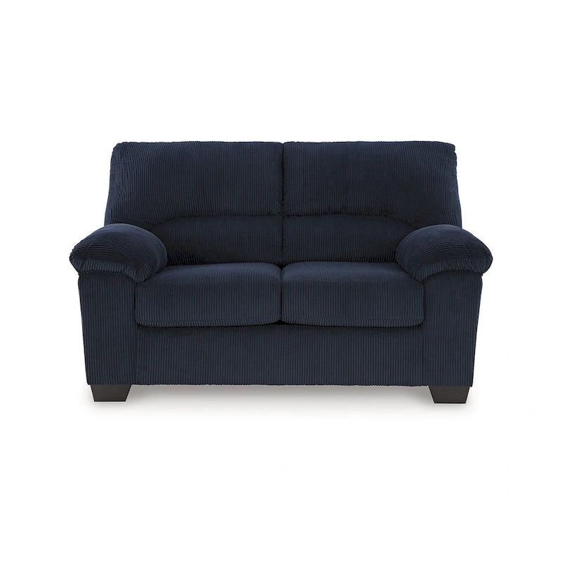 Petit canapé minimaliste en tissu, canapé confortable pour 2 personnes avec coussin rembourré, pour appartement et studio