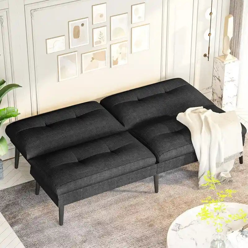 Grondin-Schlafsofa mit 5-fach verstellbarer Rückenlehne und 2 Kissen, im modernen Lounge-Stil