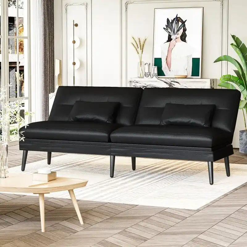 Grondin-Schlafsofa mit 5-fach verstellbarer Rückenlehne und 2 Kissen, im modernen Lounge-Stil