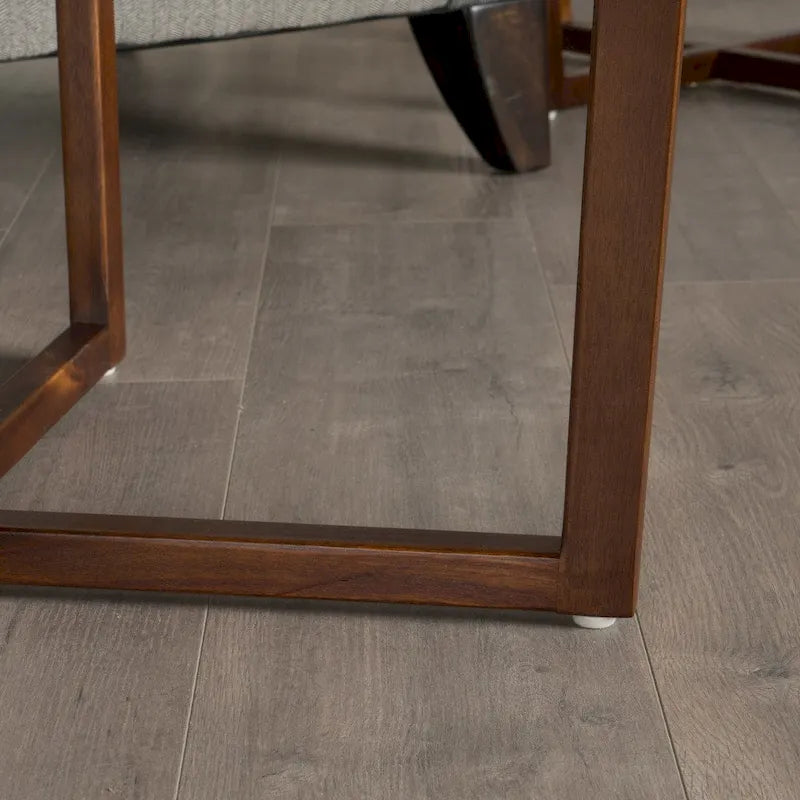 Mesa auxiliar redonda de madera de acacia