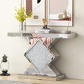 Table console moderne avec incrustation de diamants concassés