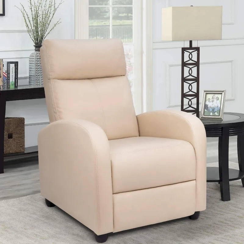 Sillón reclinable de cuero PU para la sala de estar