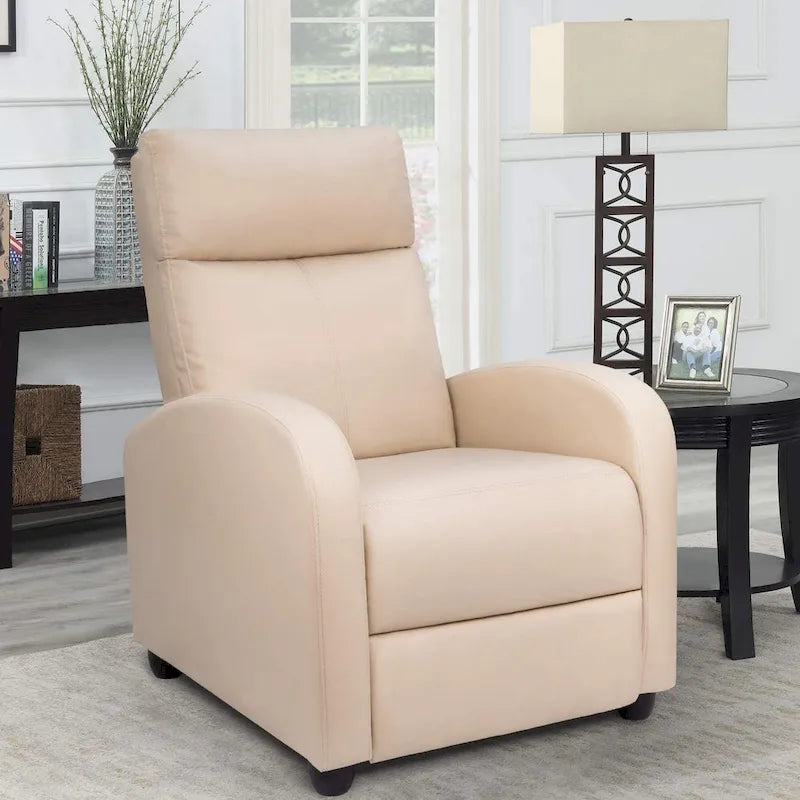 Relaxsessel aus PU-Leder, Einsitzer fürs Wohnzimmer