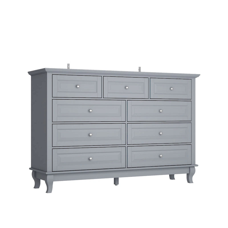Commode à 9 tiroirs 55.1W : design spacieux et épuré, finition laquée