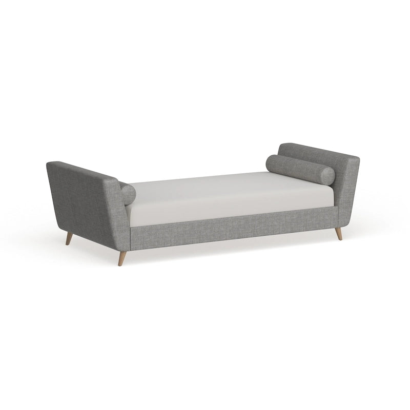 Diván cama de tela de lino