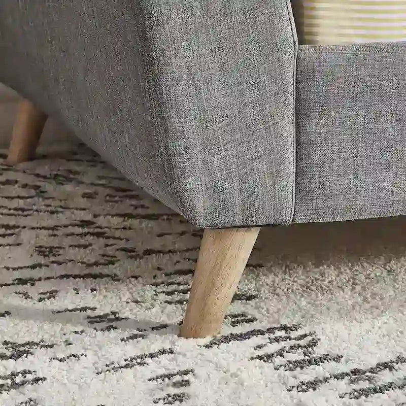 Diván cama de tela de lino