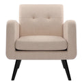 Sillón decorativo moderno de tela de estilo de mediados de siglo