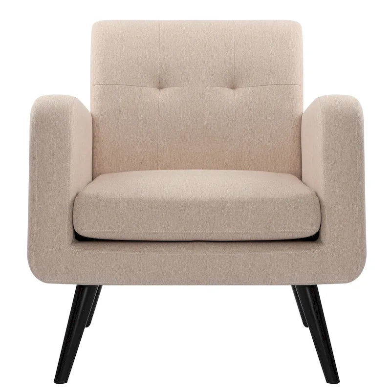 Moderner Akzentsessel aus Stoff im Mid-Century-Stil
