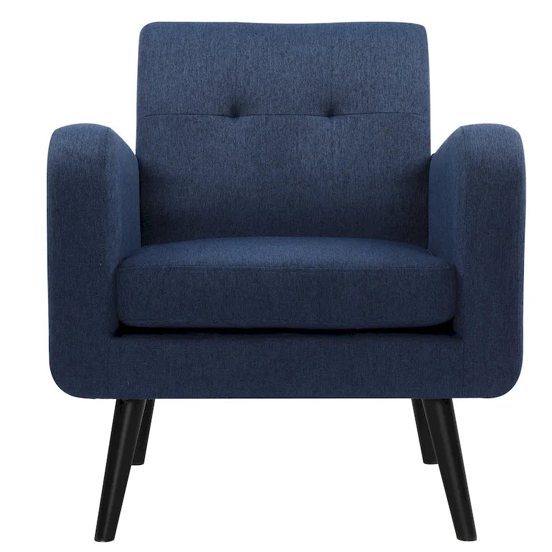 Moderner Akzentsessel aus Stoff im Mid-Century-Stil