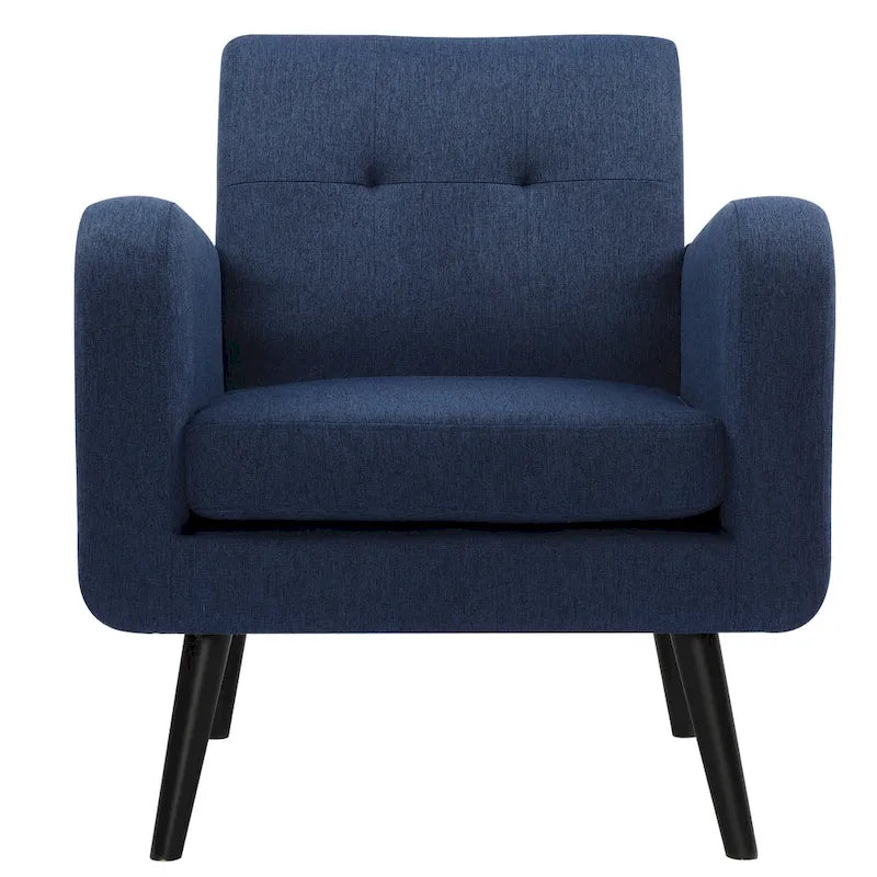 Moderner Akzentsessel aus Stoff im Mid-Century-Stil