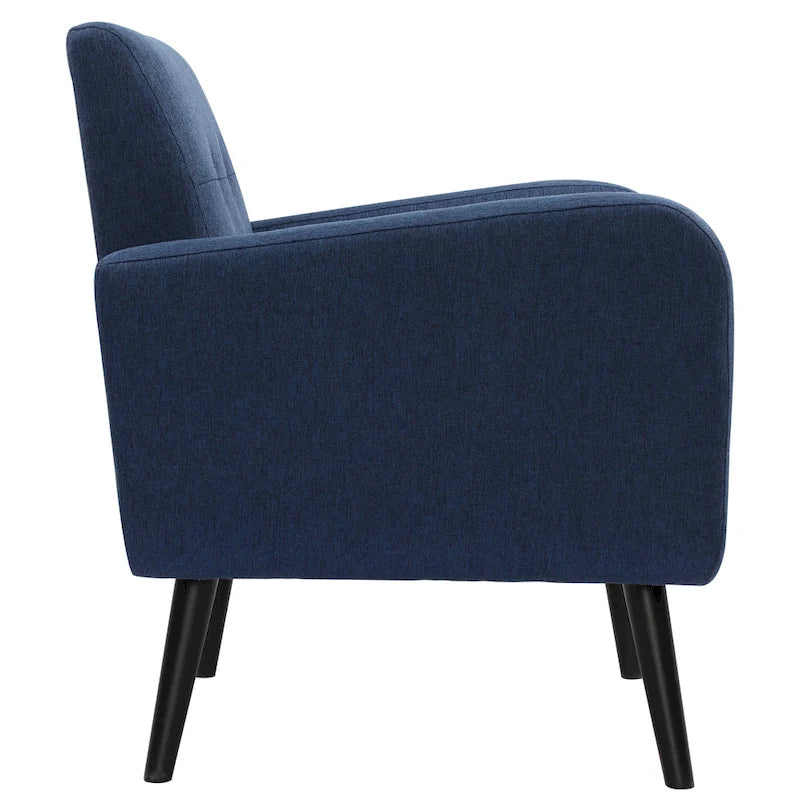 Sillón decorativo moderno de tela de estilo de mediados de siglo