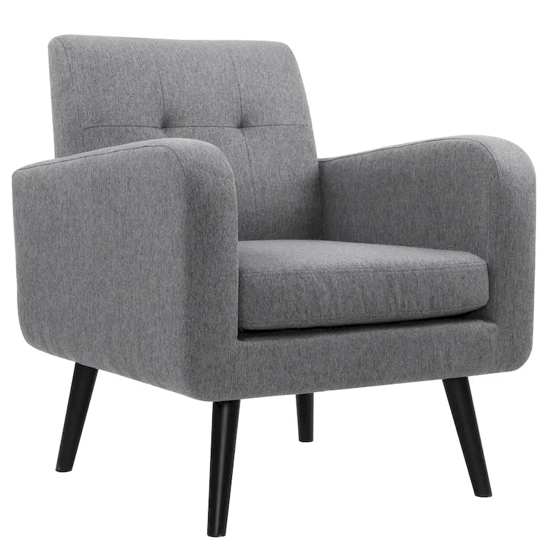 Sillón decorativo moderno de tela de estilo de mediados de siglo