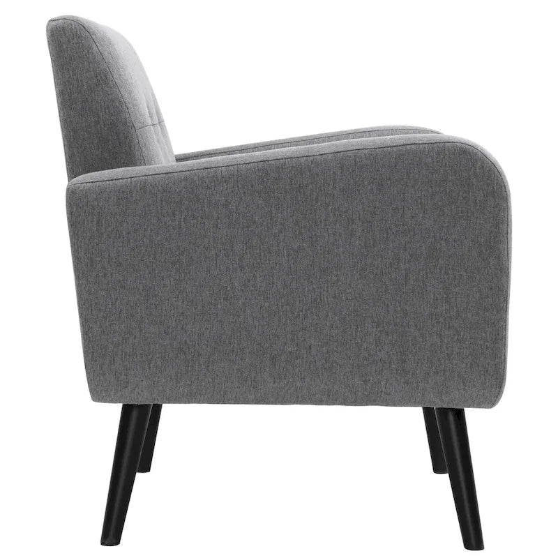 Sillón decorativo moderno de tela de estilo de mediados de siglo