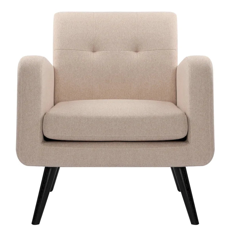 Sillón decorativo moderno de tela de estilo de mediados de siglo
