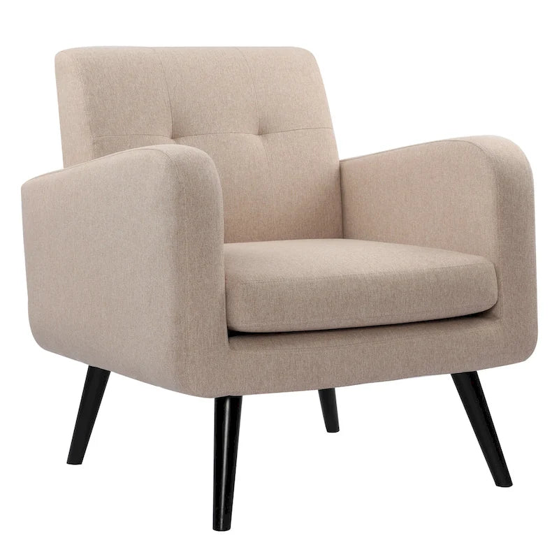 Sillón decorativo moderno de tela de estilo de mediados de siglo