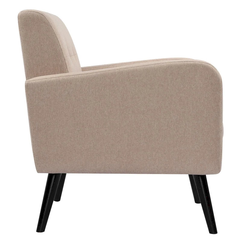 Sillón decorativo moderno de tela de estilo de mediados de siglo