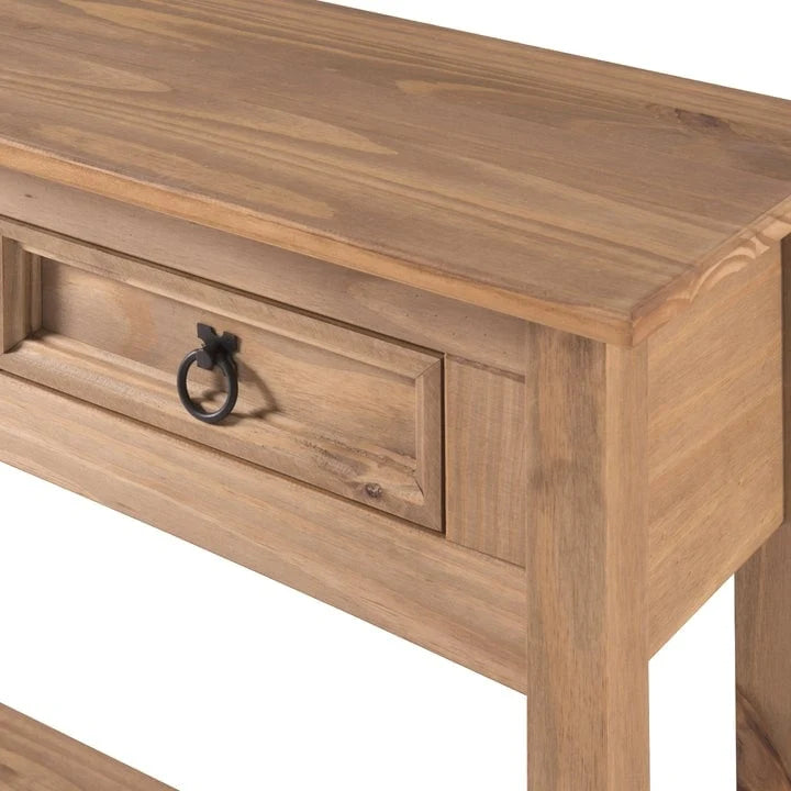 Console de couloir en bois, 3 tiroirs, Corona