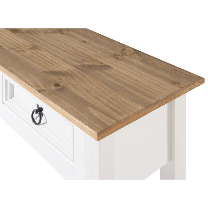 Console de couloir en bois, 3 tiroirs, Corona