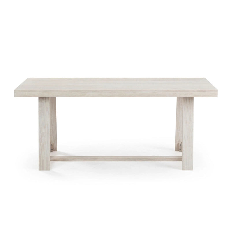 Mesa de comedor clásica de madera maciza, tablero duradero de madera natural, fácil de montar para recibir invitados en casa