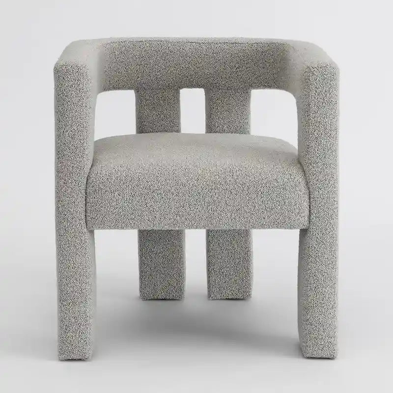 Gepolsterter Bouclé-Sessel, 24 breit (2er-Set)