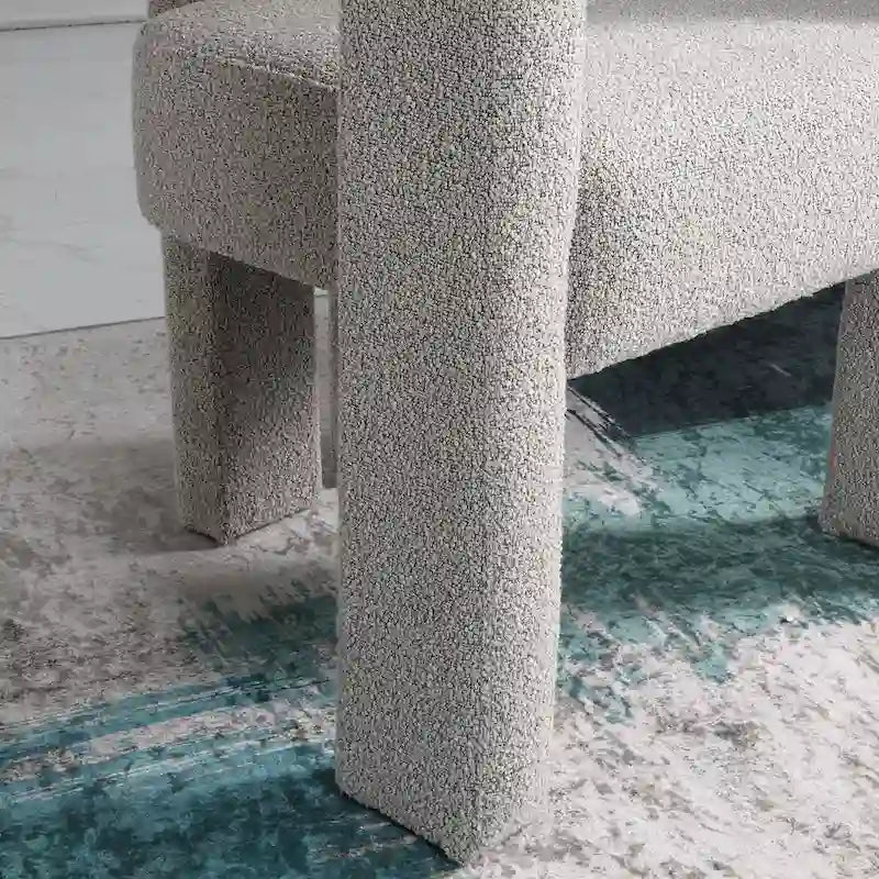 Gepolsterter Bouclé-Sessel, 24 breit (2er-Set)