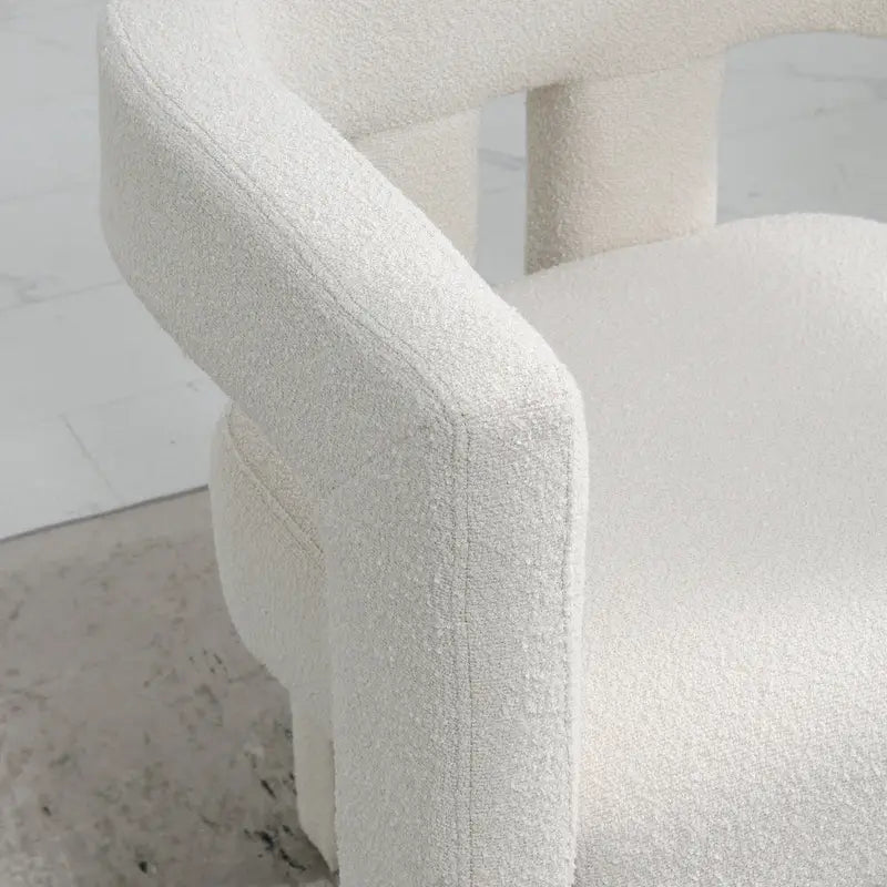 Gepolsterter Bouclé-Sessel, 24 breit (2er-Set)