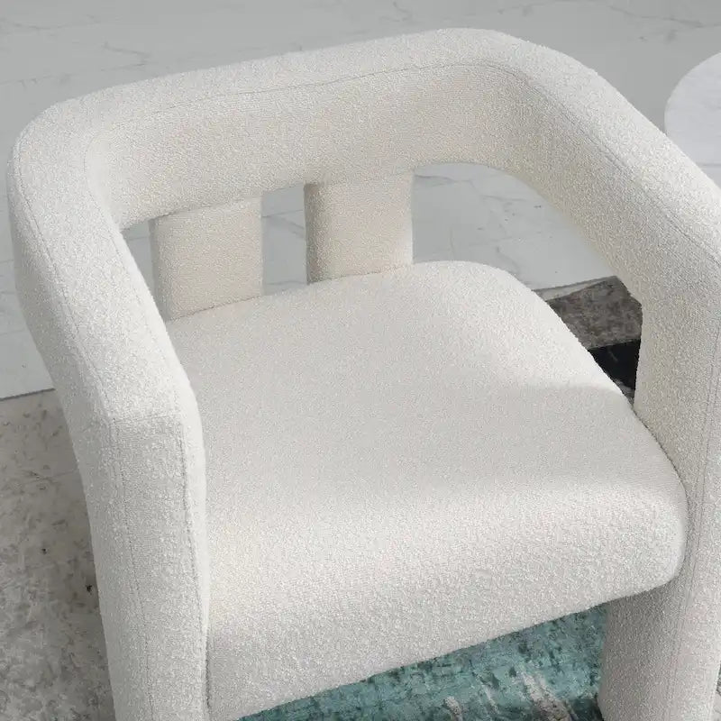 Gepolsterter Bouclé-Sessel, 24 breit (2er-Set)