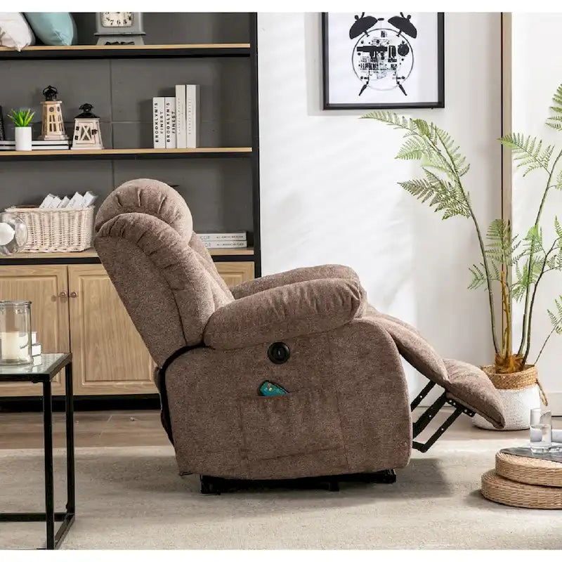 Übergroßer manueller Schaukel- und Relaxsessel, 360° drehbar, für das Wohnzimmer