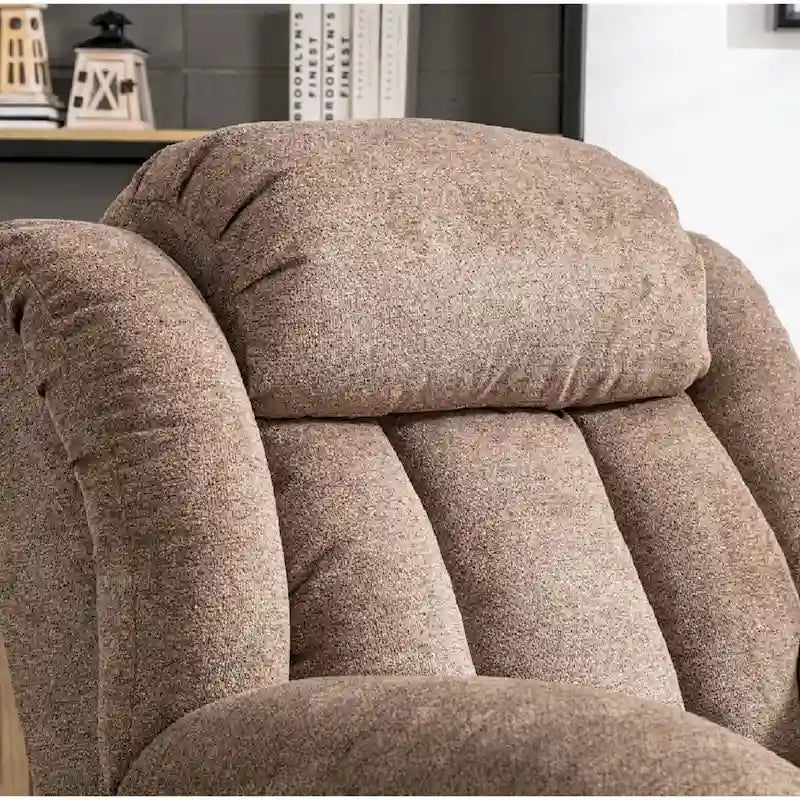 Übergroßer manueller Schaukel- und Relaxsessel, 360° drehbar, für das Wohnzimmer