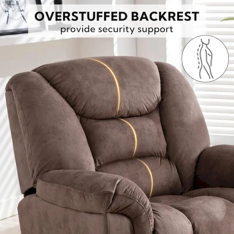 Übergroßer manueller Schaukel- und Relaxsessel, 360° drehbar, für das Wohnzimmer