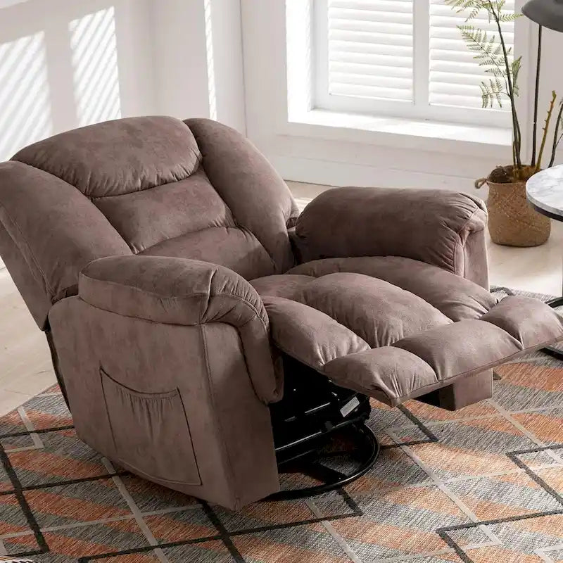 Übergroßer manueller Schaukel- und Relaxsessel, 360° drehbar, für das Wohnzimmer