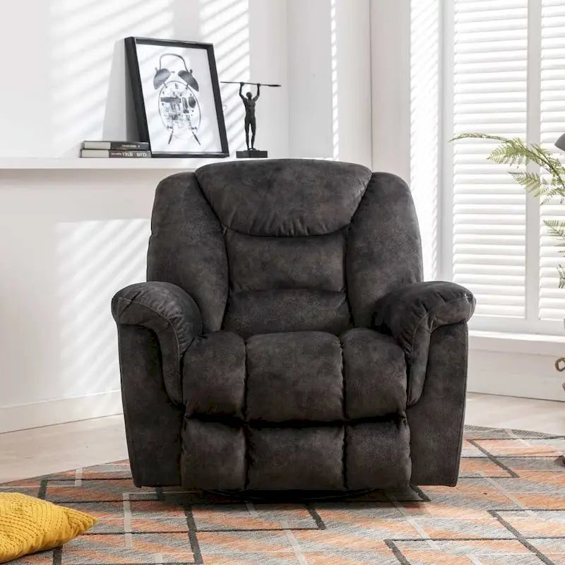 Übergroßer manueller Schaukel- und Relaxsessel, 360° drehbar, für das Wohnzimmer