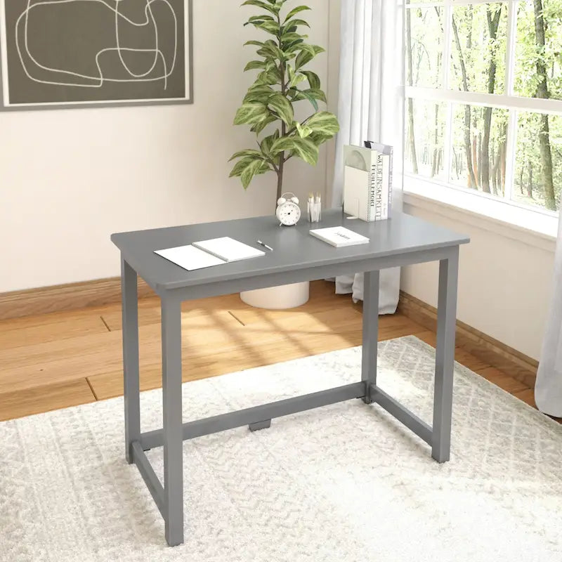 Escritorio moderno sencillo, mesa compacta fácil de montar, ideal para dormitorios y espacios de trabajo en apartamentos