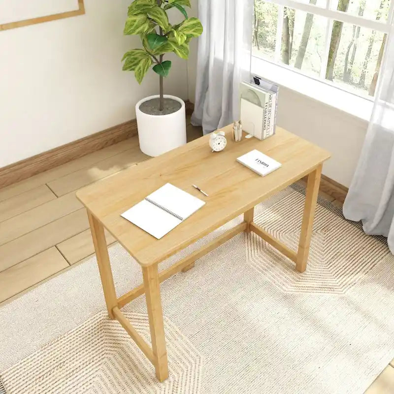 Escritorio moderno sencillo, mesa compacta fácil de montar, ideal para dormitorios y espacios de trabajo en apartamentos