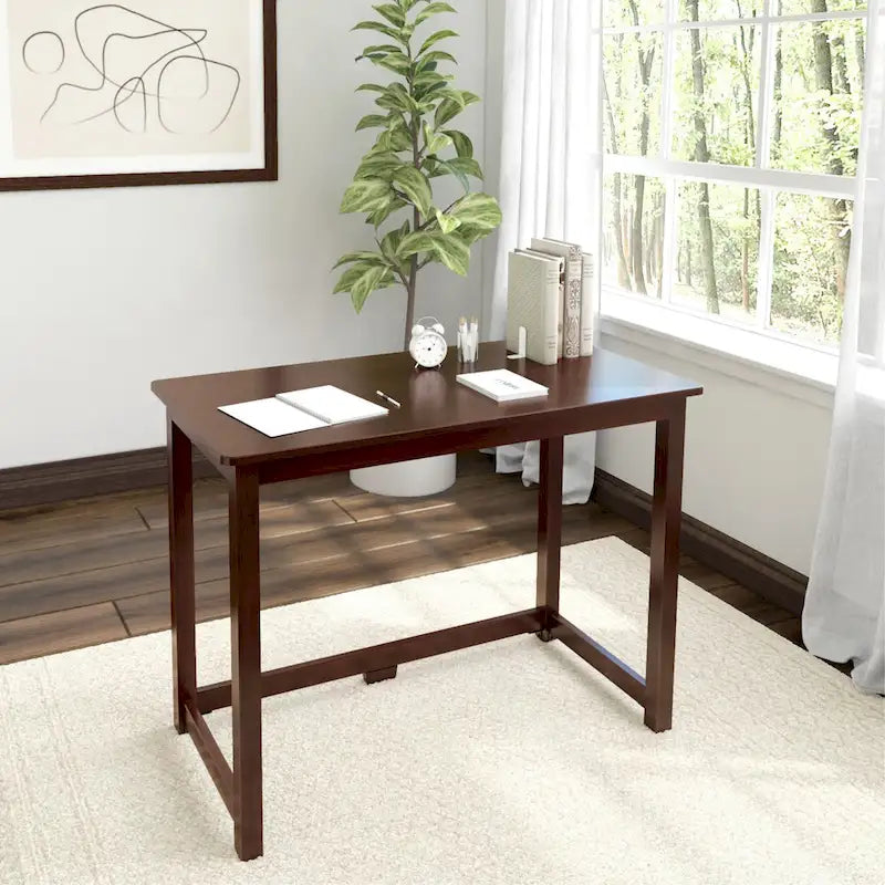 Escritorio moderno sencillo, mesa compacta fácil de montar, ideal para dormitorios y espacios de trabajo en apartamentos