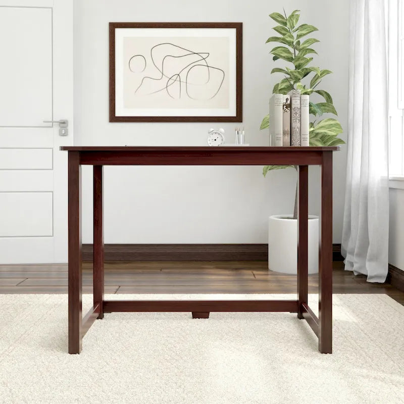 Escritorio moderno sencillo, mesa compacta fácil de montar, ideal para dormitorios y espacios de trabajo en apartamentos