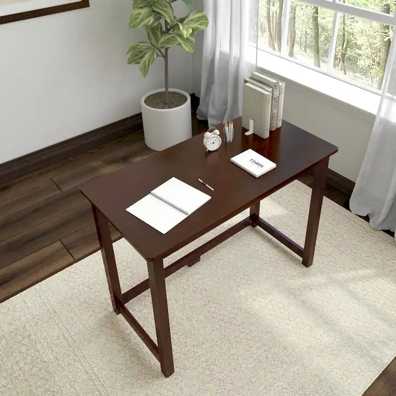 Escritorio moderno sencillo, mesa compacta fácil de montar, ideal para dormitorios y espacios de trabajo en apartamentos