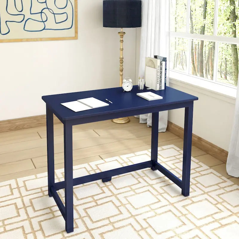 Escritorio moderno sencillo, mesa compacta fácil de montar, ideal para dormitorios y espacios de trabajo en apartamentos