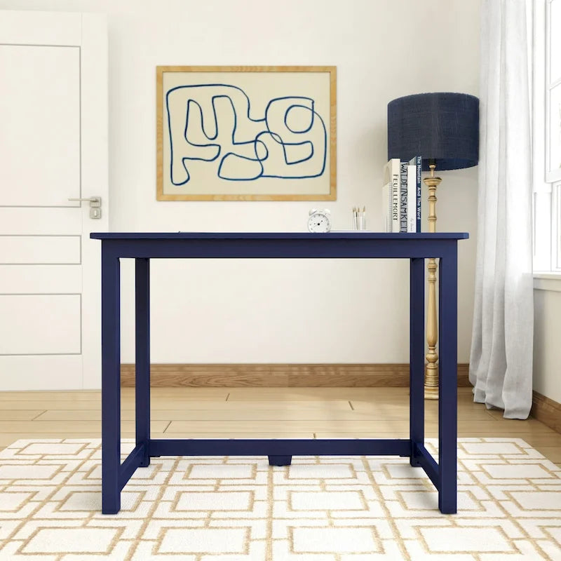 Escritorio moderno sencillo, mesa compacta fácil de montar, ideal para dormitorios y espacios de trabajo en apartamentos