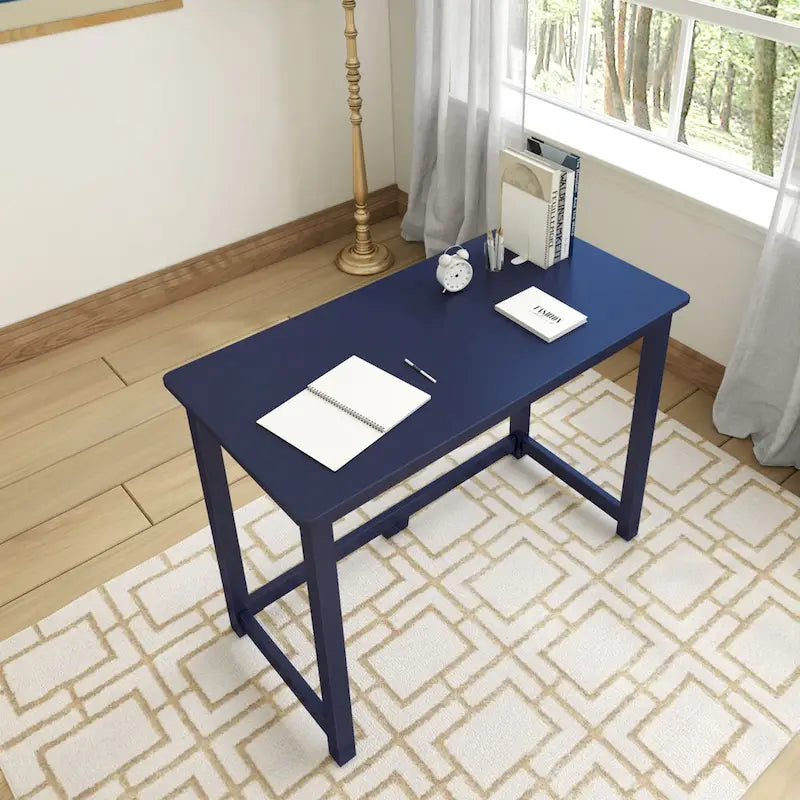 Escritorio moderno sencillo, mesa compacta fácil de montar, ideal para dormitorios y espacios de trabajo en apartamentos