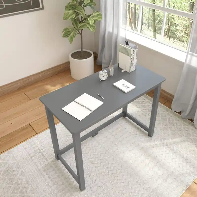 Escritorio moderno sencillo, mesa compacta fácil de montar, ideal para dormitorios y espacios de trabajo en apartamentos