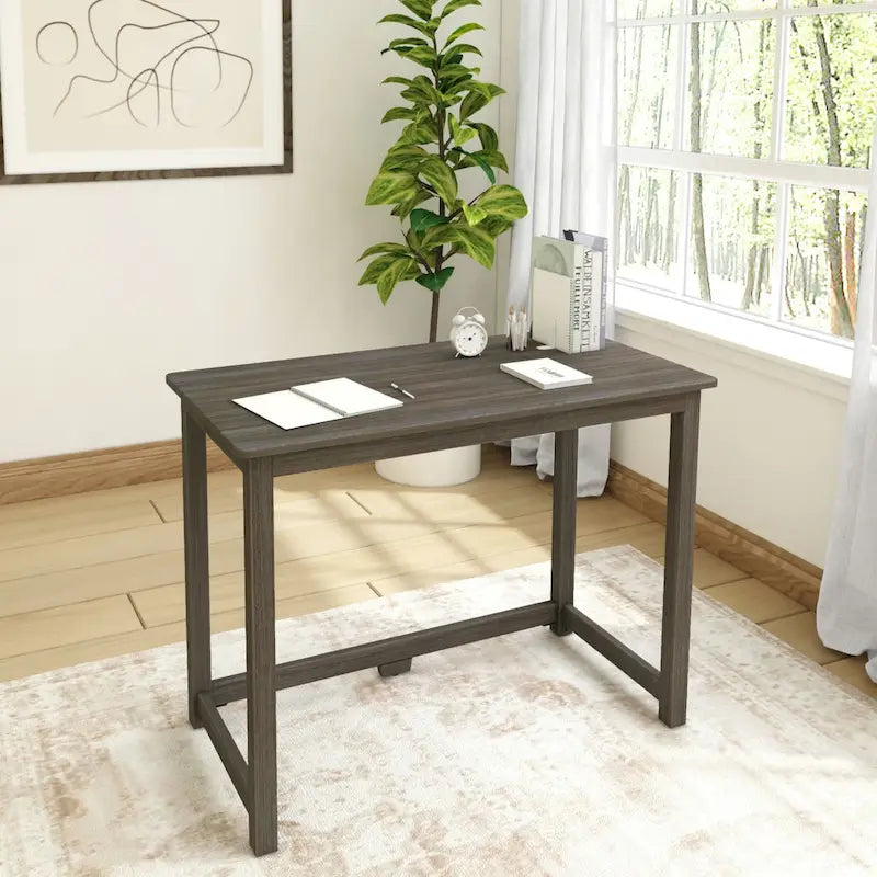 Escritorio moderno sencillo, mesa compacta fácil de montar, ideal para dormitorios y espacios de trabajo en apartamentos