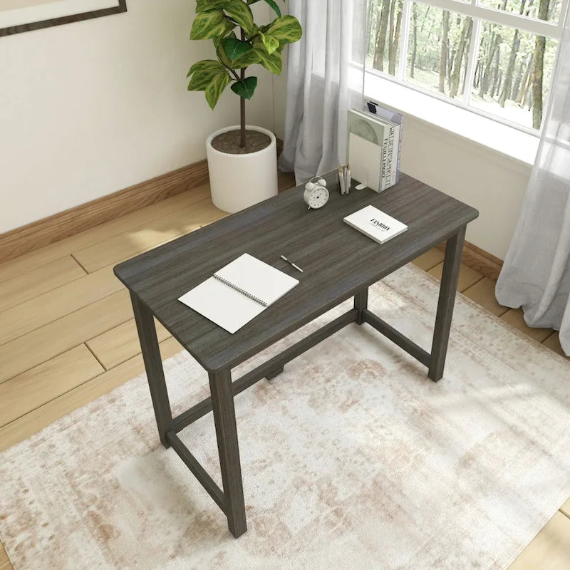 Escritorio moderno sencillo, mesa compacta fácil de montar, ideal para dormitorios y espacios de trabajo en apartamentos